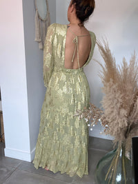 Robe longue ADELE verte