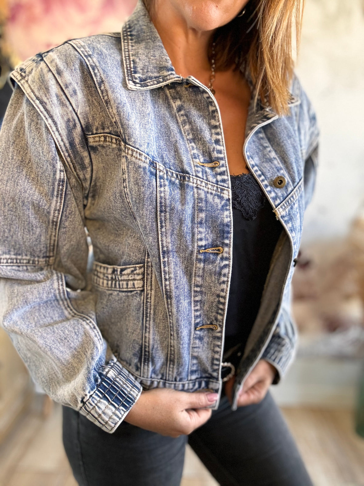 Veste en jean MIA coupe année 90