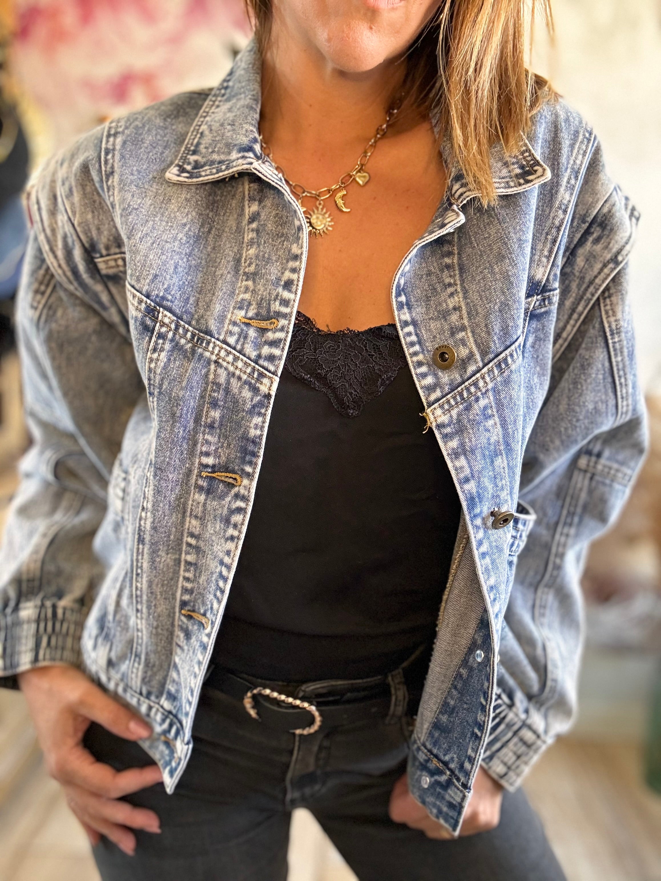 Veste en jean année 90 sale